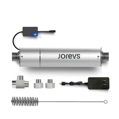UV Water Filter - Whole House UV LED Water Purifier, Mercury-Free Water Purification System, Easy Installation & Cleaning, 12 GPM Energy-Saving Whole Home Water Filtration