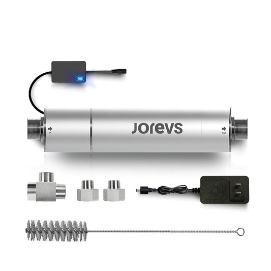 UV Water Filter - Whole House UV LED Water Purifier, Mercury-Free Water Purification System, Easy Installation & Cleaning, 12 GPM Energy-Saving Whole Home Water Filtration